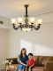 American-Style All-Copper Living Room Chandelier, High-End and Grand, Villa Lobby Main Light, 2026 New Vintage European-Style Dining Room Copper Lamp