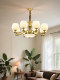 American-Style Retro All-Copper Living Room Chandelier 2026 New High-End Luxurious European-Style Villa Lobby Dining Room Copper Lamp