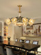 All-Copper American-Style Living Room Chandelier, Vintage Mid-Century Style Bedroom Dining Room Lamp, European-Style Light Luxury French High-End Villa Copper Lamp