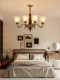 American Retro Living Room Chandelier, French Mid-Century Style Hall Main Light, 2026 New Model Bedroom Dining Room Trumpet Flower Lamp