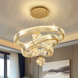 Living Room Light Luxury Crystal Chandelier 2026 New Model Hotel Restaurant Luxury High-End Villa Lobby Main Light Fixture