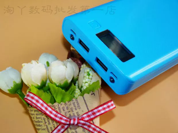 Màn hình kỹ thuật số tự chế hàn miễn phí sạc bộ kho báu điện thoại di động hộp vỏ lồng nhau mô đun sạc nhanh phổ quát - Ngân hàng điện thoại di động sạc dự phòng miniso