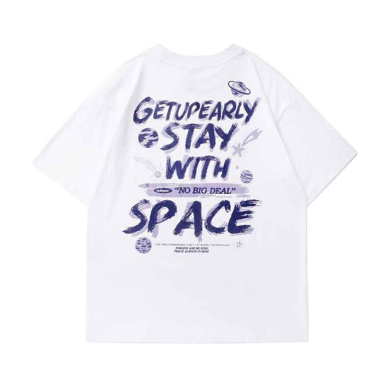 INPRO designer brand Cosmos Mystery 2021 summer new high street loose casual men's and women's T-shirt American