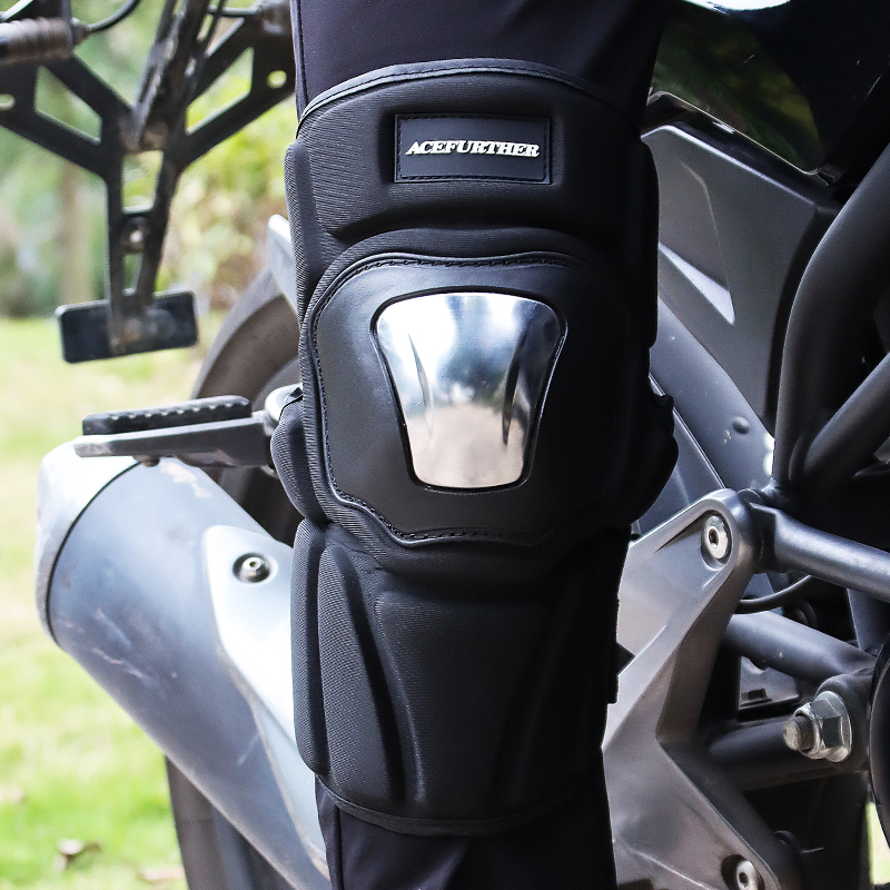 Electric car protective knee elbow locomotive protective gear motorcycle knee protection stainless steel Four Seasons riding anti-wind and windproof warm-Taobao