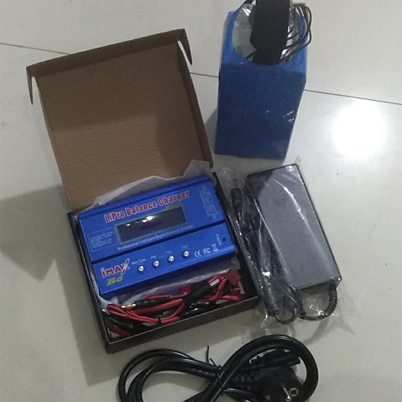 B6 charger aerial model intelligent lithium battery balancing charge imax multifunction 80W full set power supply and filling plate