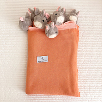 Baby knitted blanket baby nap blanket out small quilt pure cotton blanket newborn blanket children spring and autumn