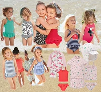 T [spot] Quần áo trẻ em NEXT 18 nữ mùa hè bé gái bé trai chia đôi áo tắm chống nắng áo tắm pettiskirt bộ bikini 2 chi tiết cho bé 