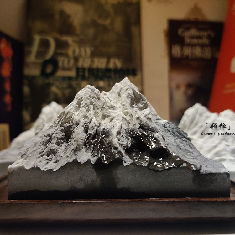 Handmade Alps Mount Everest cement fireless aromatherapy diffuser stone paperweight desk gift