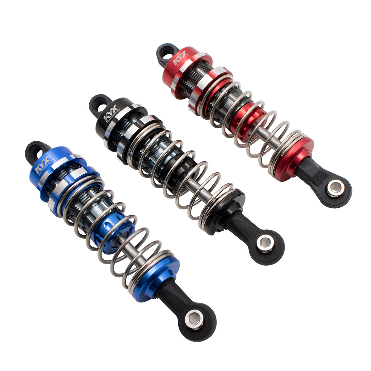 4 pièces RC amortisseur en alliage d'aluminium léger 1/10 télécommande voitures RC amortisseur 70mm (Bleue