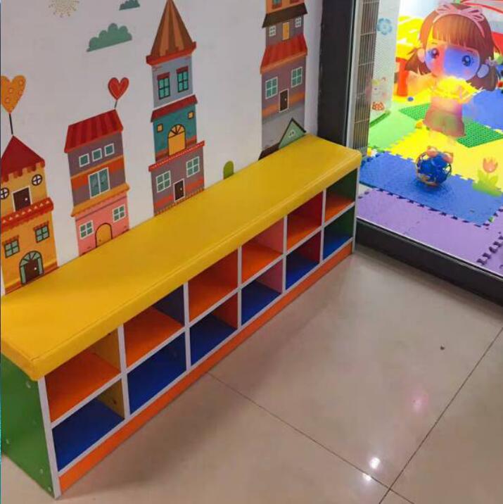 Kindergarten change shoe stool home door can sit children's shoe cabinet sofa stool early education center dance classroom bench