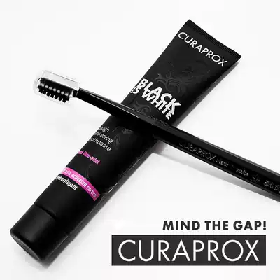 Super Cool black Toothpaste Toothbrush Swiss Curaprox Cool Ruth black is white Optical Whitening