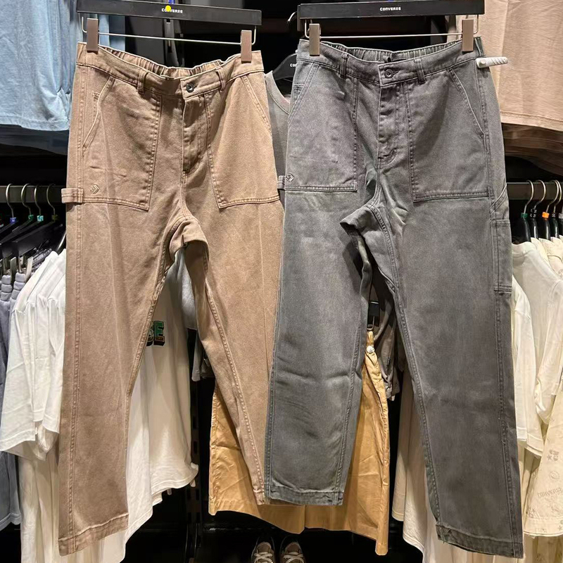 Converse Converse Workwear Style Retro Woven Men's Casual Pants Jeans 10028465-A02-A01