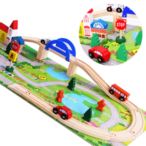 Childrens track overpass building blocks assembly and intelligence development Baby early education educational toys 1-2-3-6 years old