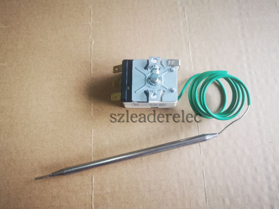 Spot EGO original 5-43 degree adjustable temperature control 55 13209 250 with green PVC insulating sleeve