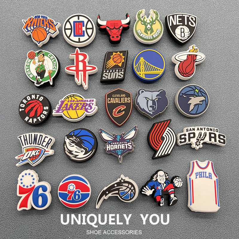 2025 New Shoe Charms Suitable for Crocs Clogs, Fun Shoe Accessories, Crocs Decorations, Zhibixing Basketball