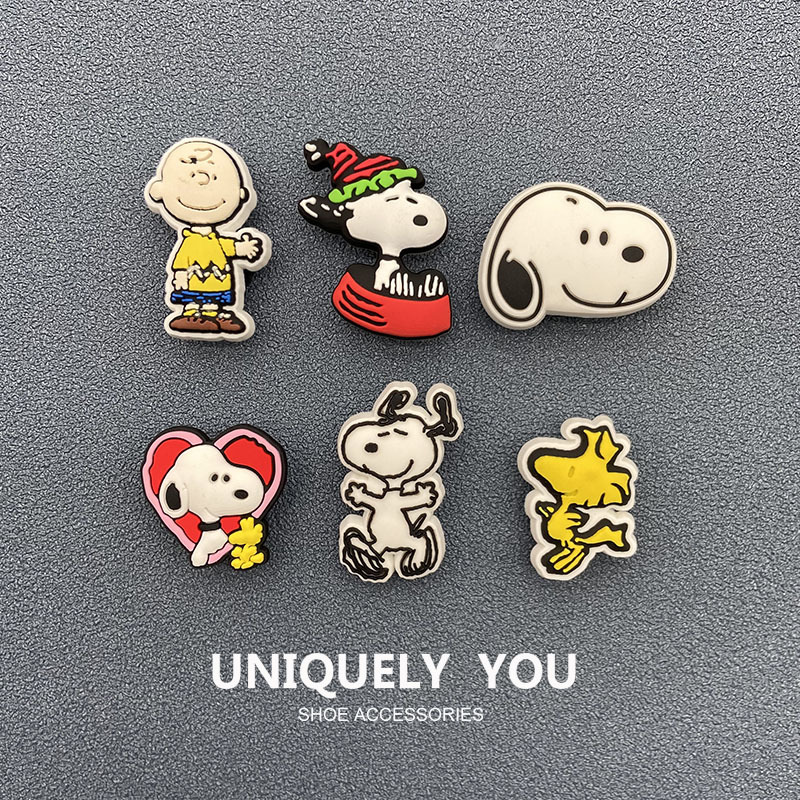 Crocs Shoe Charms Accessories Suitable for Crocs Shoes, Cute Children's Cartoon Shoe Charms, Snoopy Combination