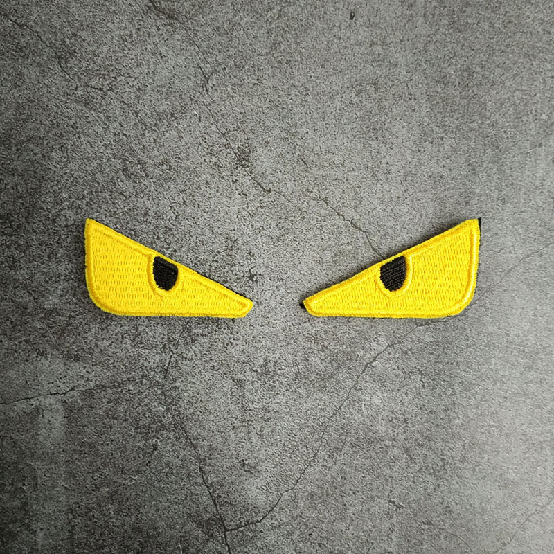 Little Monster Gold Eye Personality Magic Sticker Evil Fuck 'You Are Stung' Embroidered Cloth Stickup Arm