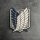 Attack on Giant 3D Embroidery Velcro Backpack Decoration Cloth Badge Anime Wings of Freedom Sticker Armband