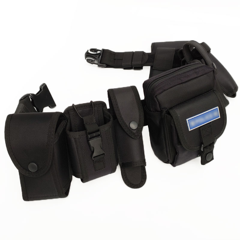 Tactical Duty Belt Multifunction Security Belt Eight Pieces Kit Patrol Security Equipment Pocket Accessories Suit