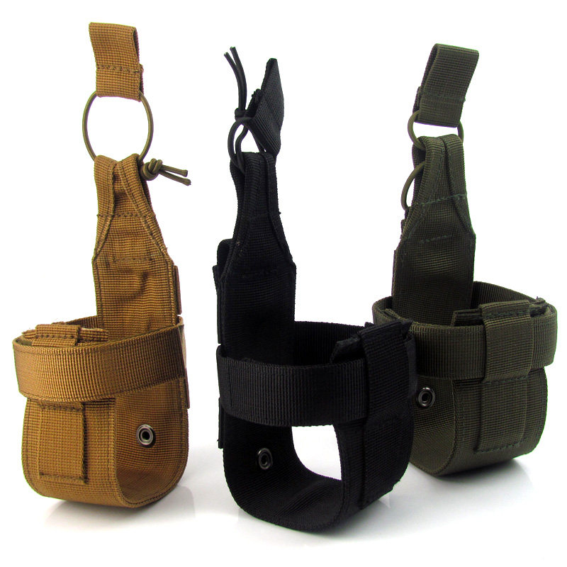 Adjustable portable water cup cover Donkey travel equipment Military fans Outdoor tactical sports Kettle cover Water bottle bag hanging bag