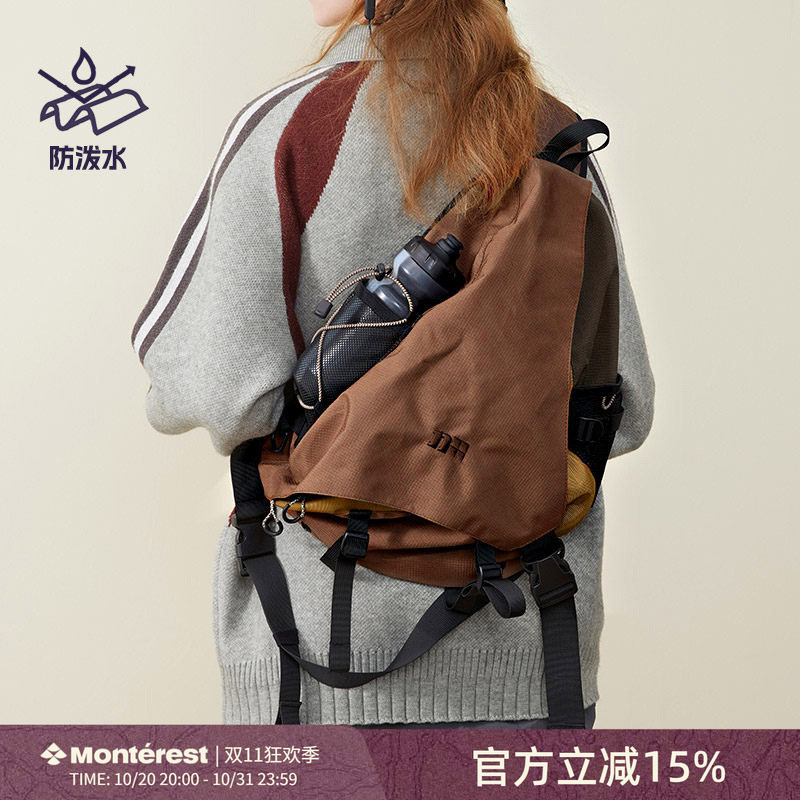 Nothomme Outdoor Trendy Brand Retro Water-Repellent Commuter Cycling Sports Bow and Arrow Bag Crossbody Shoulder Bag