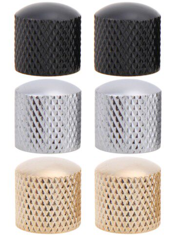 Electric guitar metal iron knob (silver black gold)