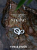 YIHE original design floating white snake Jingdezhen new Chinese style white snake colorful light ceramic necklace