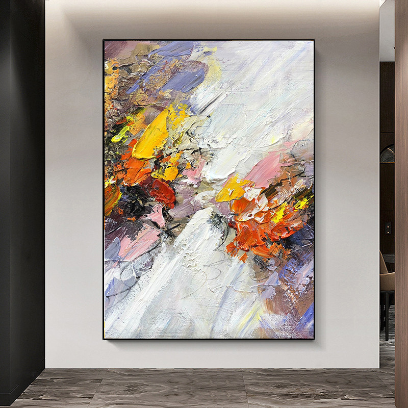 Notareart painted painting Twilight porch wall in the background wall decoration of abstract painting restaurant