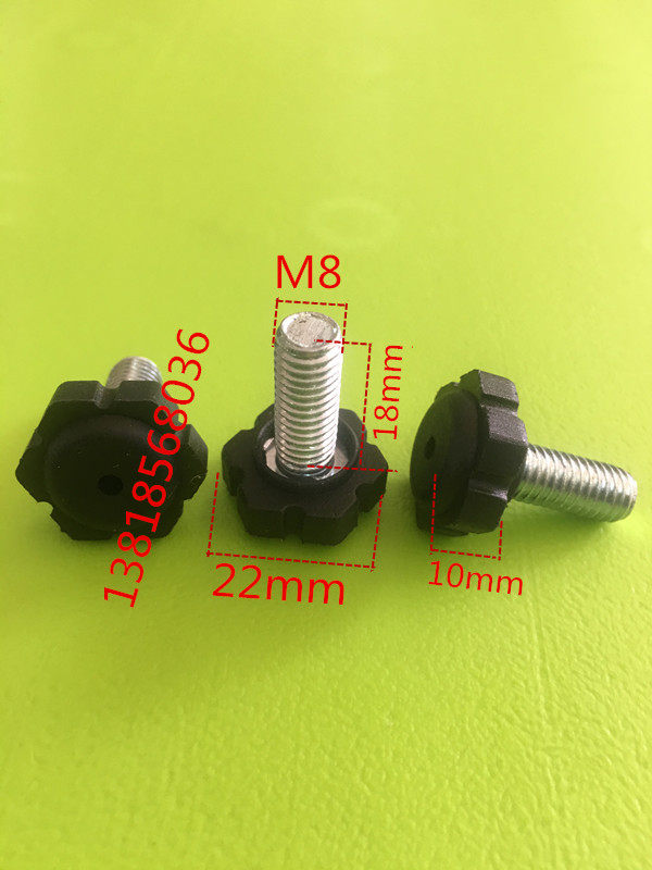 Adjusting foot nylon adjusting foot adjusting foot furniture foot pad foot adjusting screw foot M8