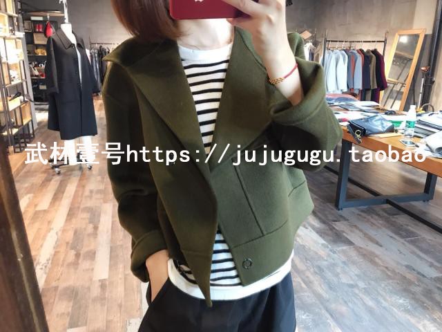 Hàng hóa tốt thua lỗ! Đẹp trai thời trang lớn ve áo đôi phải đối mặt với chiếc áo khoác ngắn cashmere mẫu áo khoác đẹp