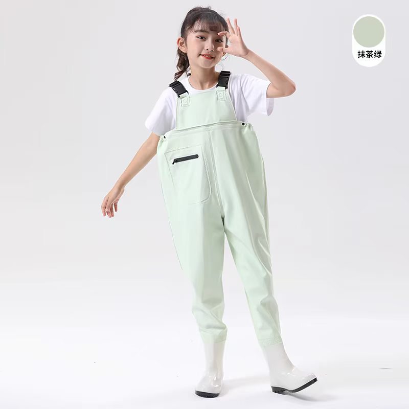 Children's One-Piece Waterproof Rain Pants, Unisex Wading Pants for Playing in Water, Fishing, and Beachcombing, Non-Slip Children's Water Pants, Kids' Style Children's One-Piece Waterproof Rain Pants, Unisex Wading Pants for Playing in Water, Fishing, and Beachcombing, Non-Slip Children's Water Pants, Kids' Style