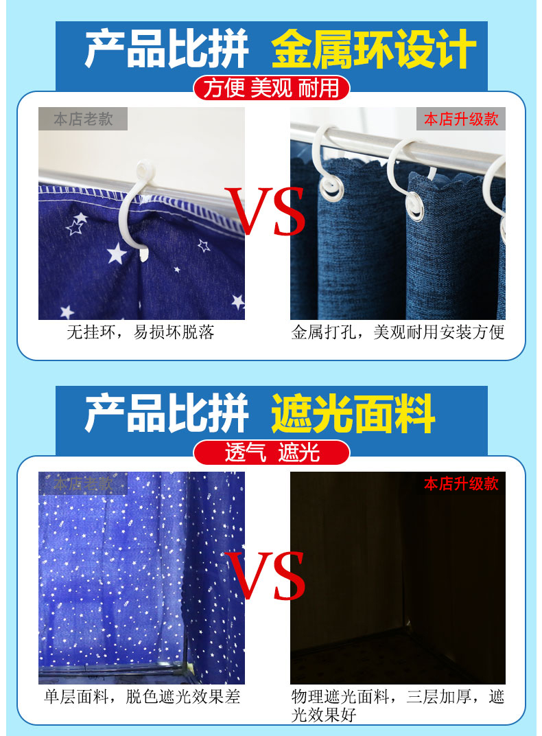 Linen màn vải ký túc xá giường rèm cửa dưới các cửa hàng nam cao đẳng nữ phòng ngủ muỗi net curtain home Hàn Quốc tạo tác