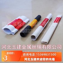 Red and white reflective warning tube pole cable warning pole aisle cable cross-road sign tube power protection cover