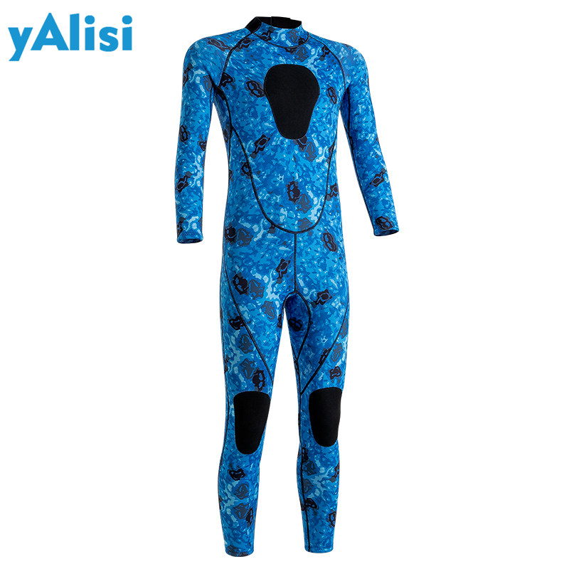 YALISI diving suit male 3mm one-piece warm surfing suit professional diving suit female cold-proof snorkeling winter swimsuit pants