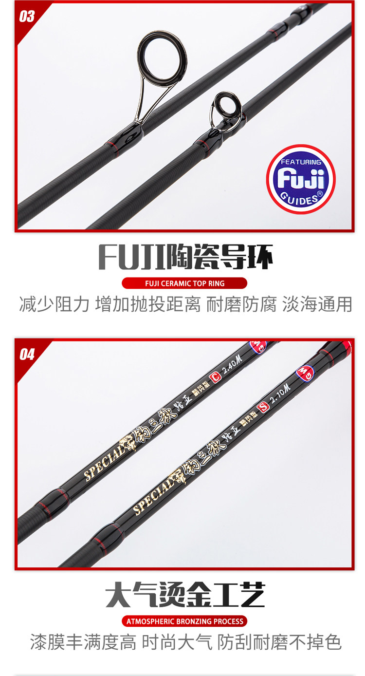 Дорожные суб -полюсный 光威路亚竿套装远投双竿稍超硬海竿碳素杆枪柄水滴轮钓鱼竿抛竿 GW