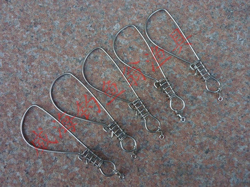 Punch crown special price pure steel fish buckle single buckle with swivel ring fish lock to prevent running fish