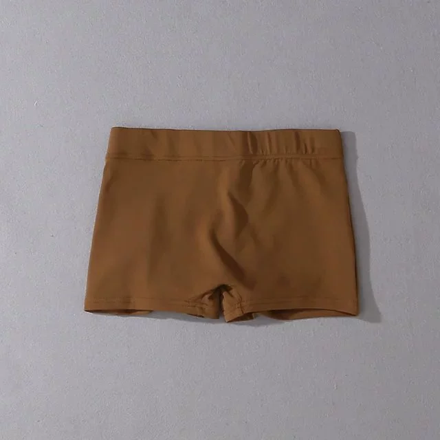 ZZ xương ZZ cotton đào hông hông hông căng Barbie bột màu đất thể dục thể thao cơ sở yoga quần short