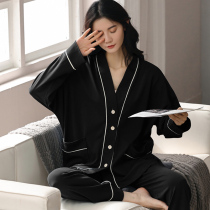 Sandro Vicari pajamas woman spring autumn pure cotton 2021 New online red bursting with long sleeve thin family clothes