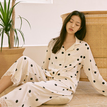 Sandro Vicari Sleeping Spring and Autumn Styles Women 2021 New Long Sleeves Advanced Sensational Bourdot Home Clothes