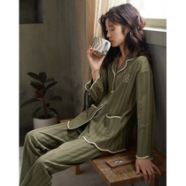 Sandro Vicari Sleeping Women in Spring and Autumn Pure Cotton 2021 New Long Sleeves Full Cotton Advanced Sensation Home