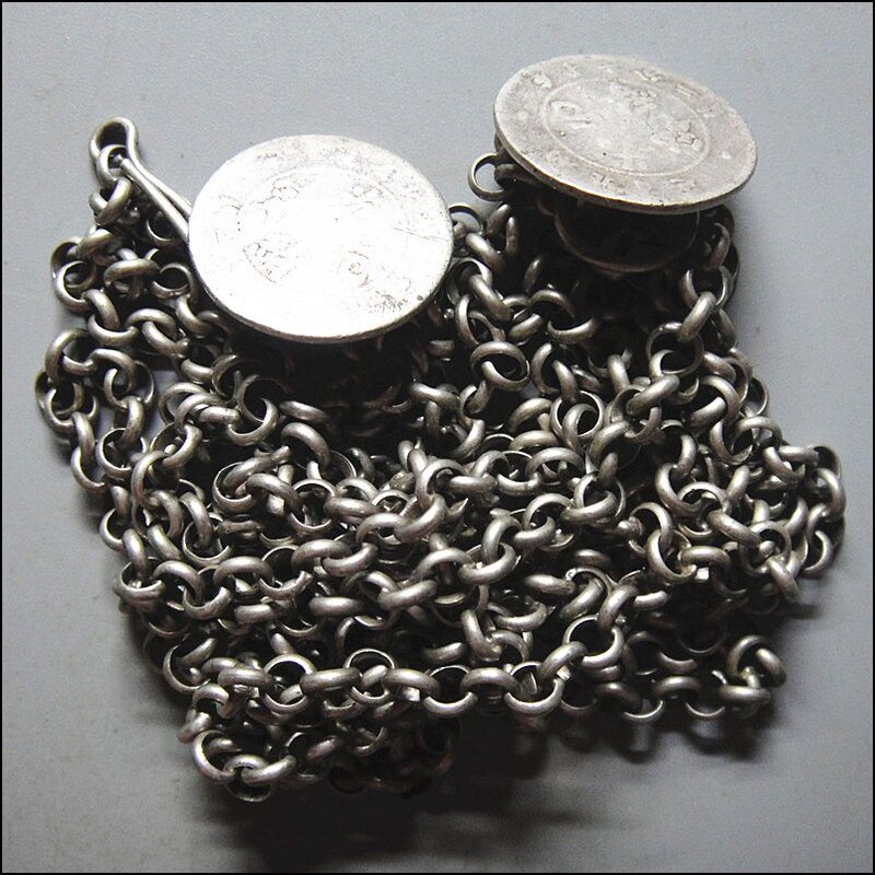 Guangxu Yuanbao Silver Coin with Chain, One Piece, 37 Grams, Guaranteed Authentic Old Republic of China Silverware Guangxu Yuanbao Silver Coin with Chain, One Piece, 37 Grams, Guaranteed Authentic Old Republic of China Silverware