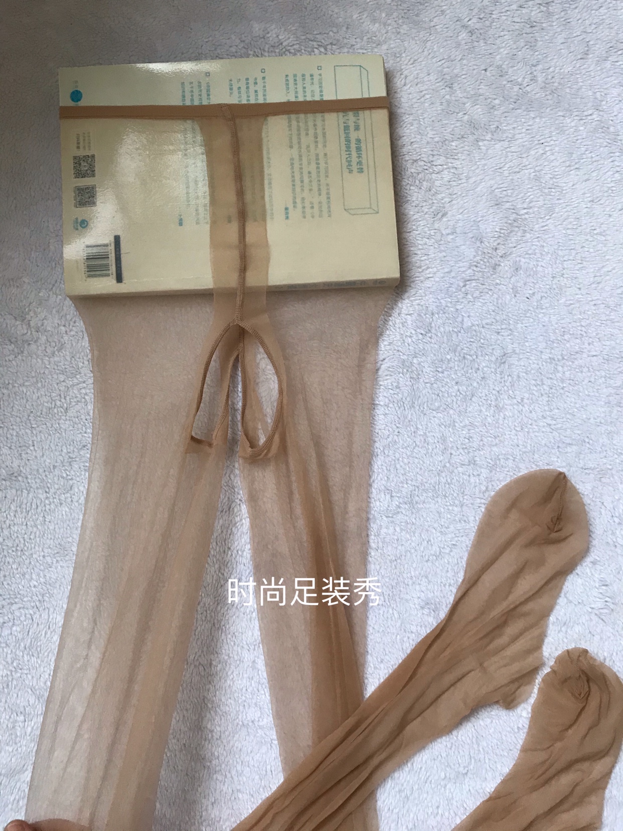 0DT crotch innate silk slips free from the crotch with foot tip transparent ultra - thin flux transparent indent stockings