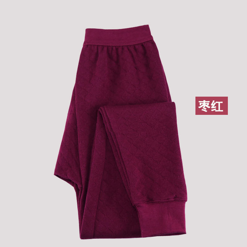 Quần lót AB đích thực mùa thu và mùa đông quần cotton dày cotton ba lớp ấm áp quần cotton nữ XL T866 quần giữ nhiệt nữ trung niên