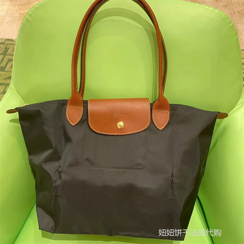 Пакет Longchamp/изысканная сумка в длинной ручке, классические булочки где-пельмени, экологичная плечeвая обвязка