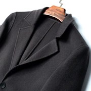 [壹 玖] Áo len hai lớp hai mặt mỏng nam Hàn Quốc phù hợp với cổ áo thời trang áo dài phần 8291