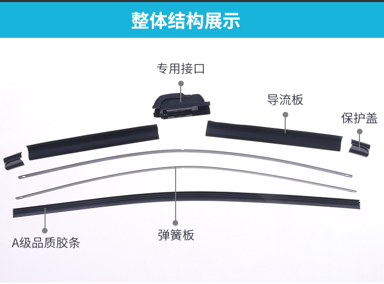 Xe gạt nước không xương vạn năng nguyên bản nguyên bản Great Wall hacker Tengyi Baojun HD gạt nước im lặng - Gạt nước kiếng gat mua xe oto