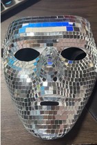 New Disco Ball Glitter Face Mask Disco Ball Glitter Mirror Mask