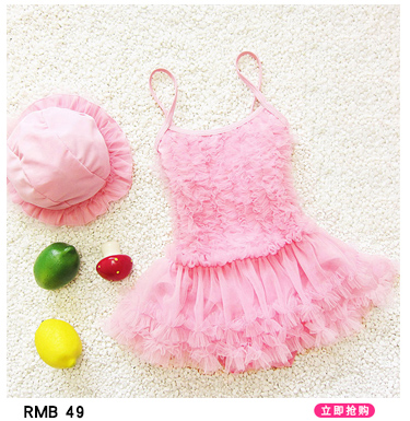 Công chúa Hàn Quốc 1-3 tuổi chia bé gái dễ thương Bộ đồ bơi trẻ em bikini ba mảnh bikini cho bé gái