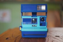 (Wonderful)polaroid polaroid 600 party blue limited edition one-time imaging polaroid camera