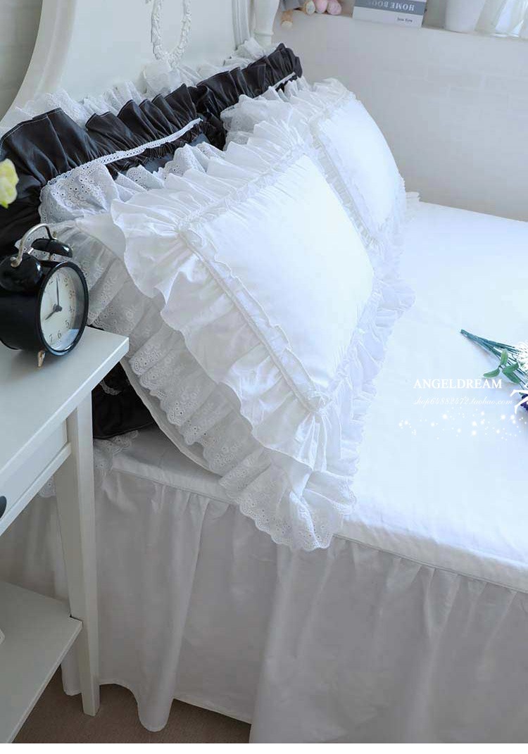 nhập khẩu Hàn Quốc năm 2018 * công chúa nhỏ * ngọc bích màu hồng nhạt ngọc trắng xám kaki gối bông bông châu Âu và Mỹ - Gối trường hợp gối hơi cao cấp